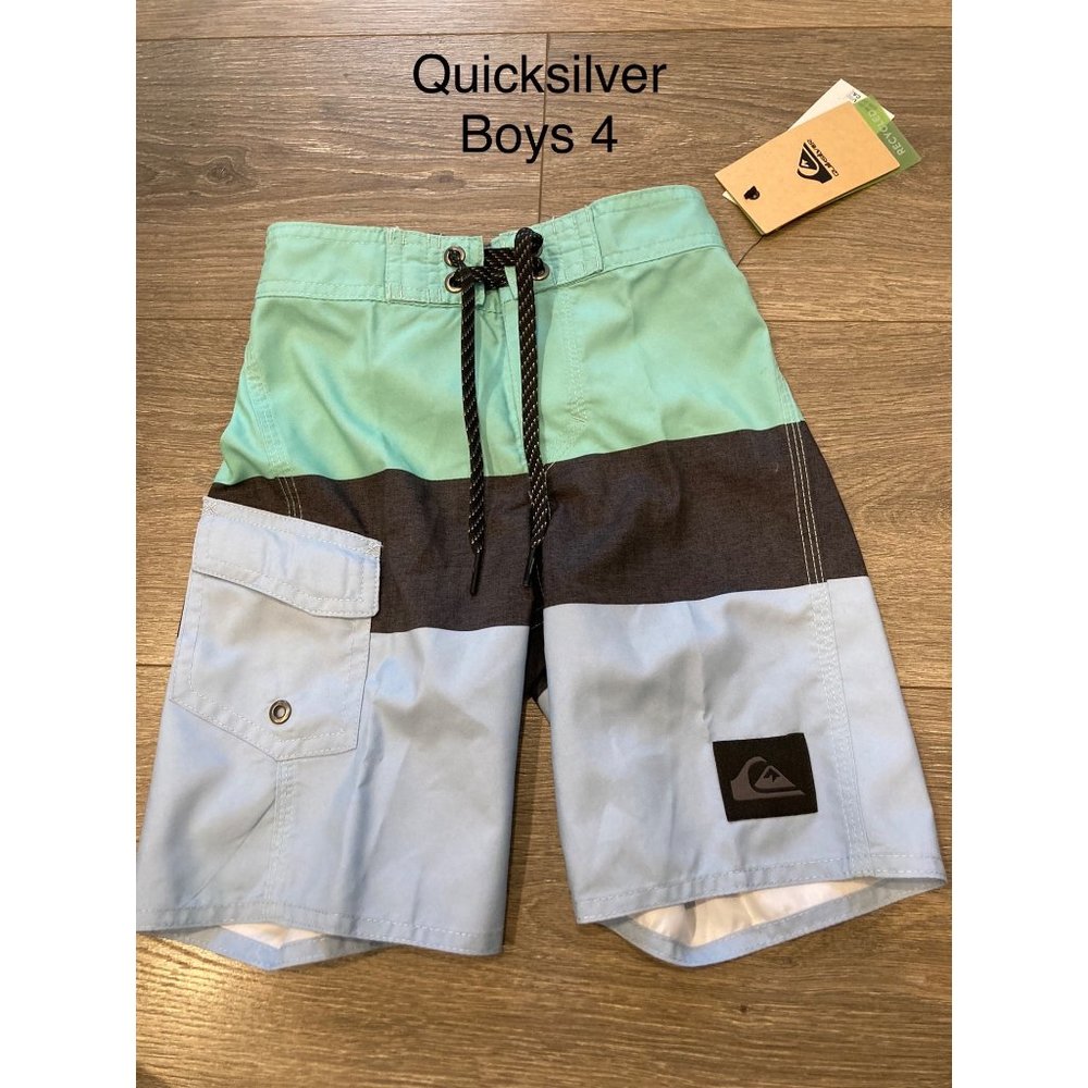 NWT Quicksilver boys 4 board shorts